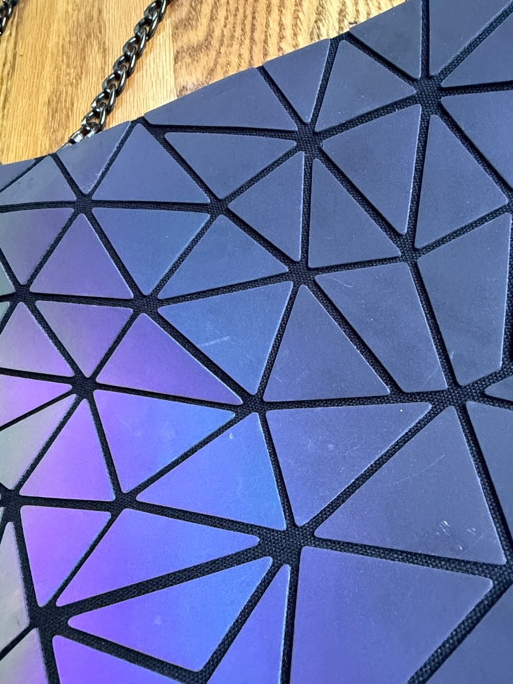 Lovevook Geometric Mosaic Crossbody Bag in Iridescent Purple - Picture 2 of 8
